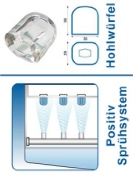 Eiswürfelbereiter SDE 84 W ca. 90kg/24h, Wassergekühlt